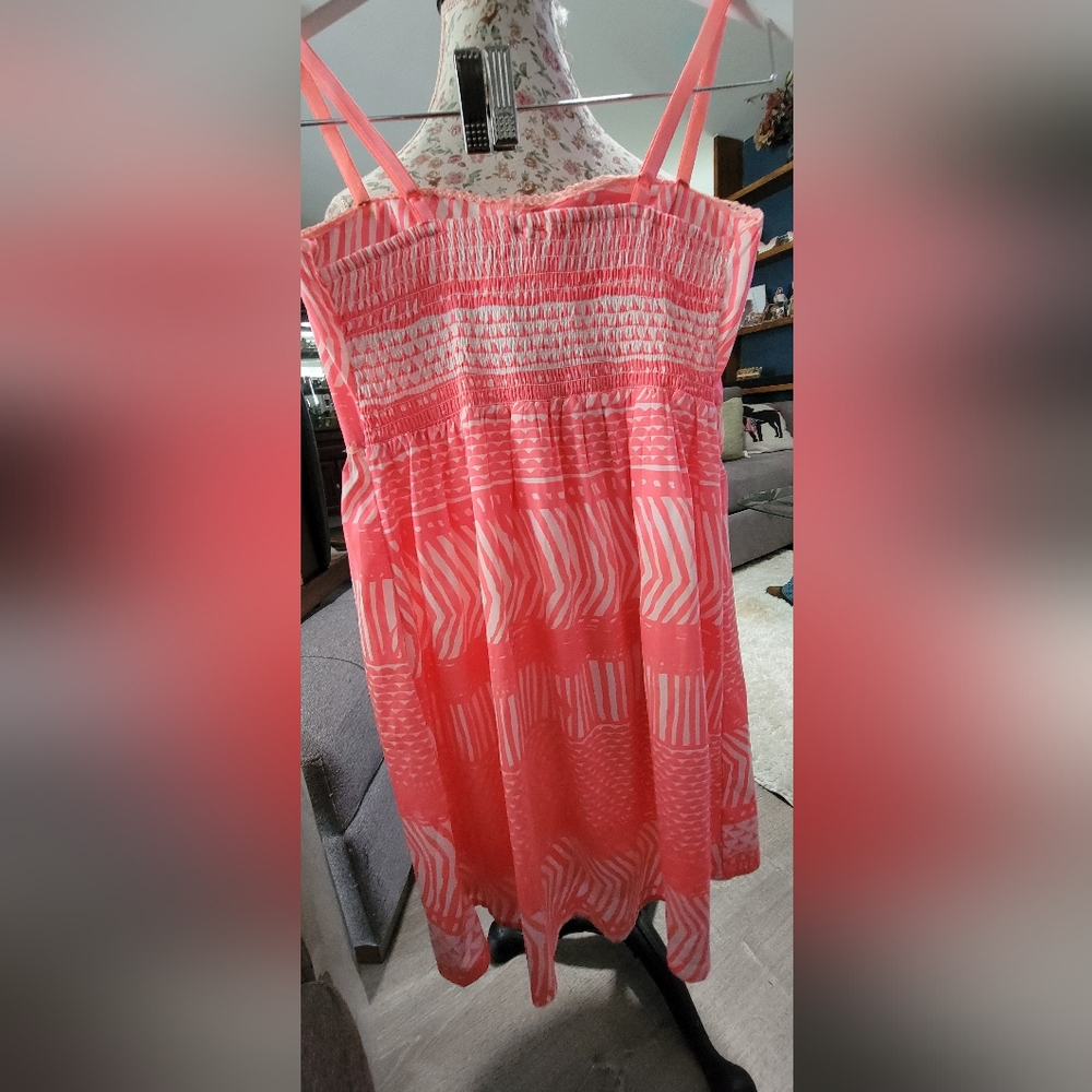 Roxy Coral and White Striped Top Size XS - Picture 4 of 6